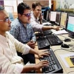 sensex, nifty makes a new record,  rupee up by three paise