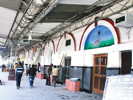 Railway Station to Stamped with Stunning Painting