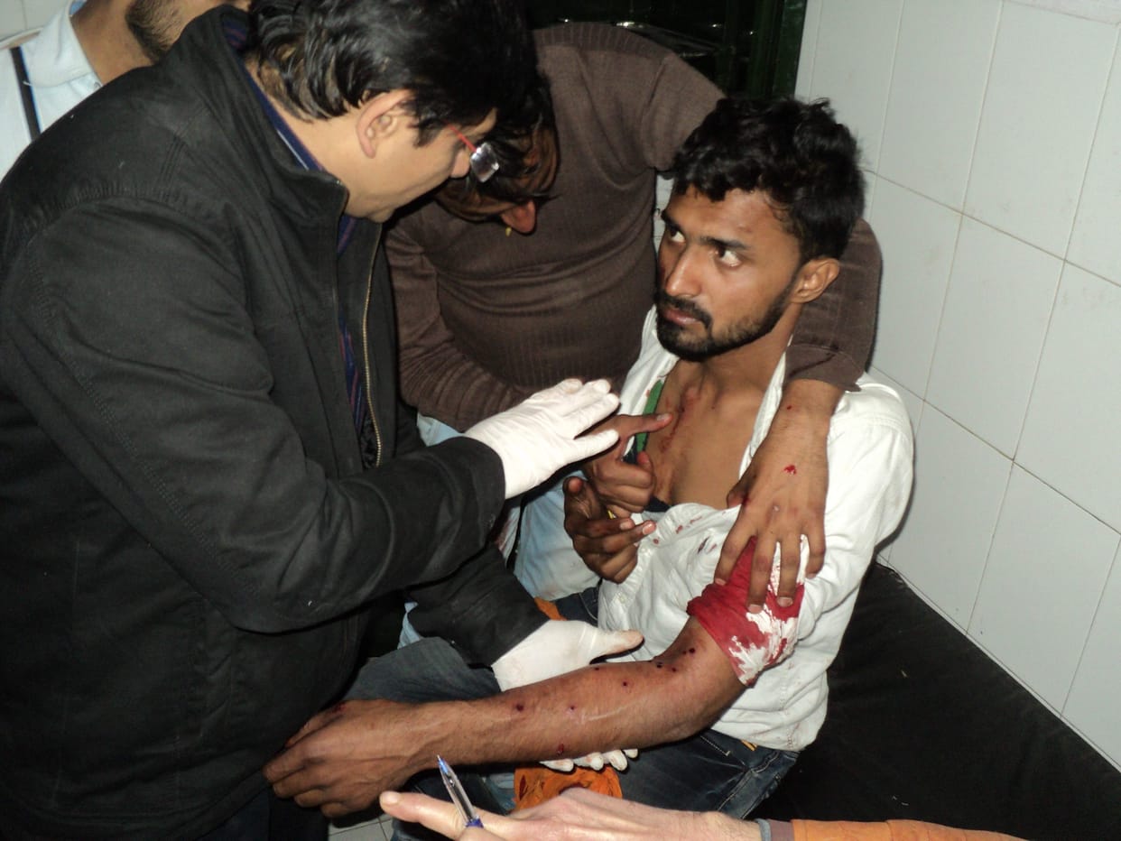 three men injured in harsh firing