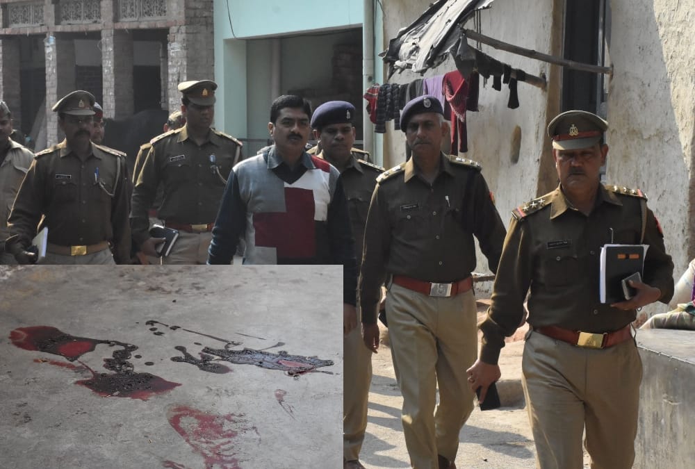 pics of robbery in malihabad.