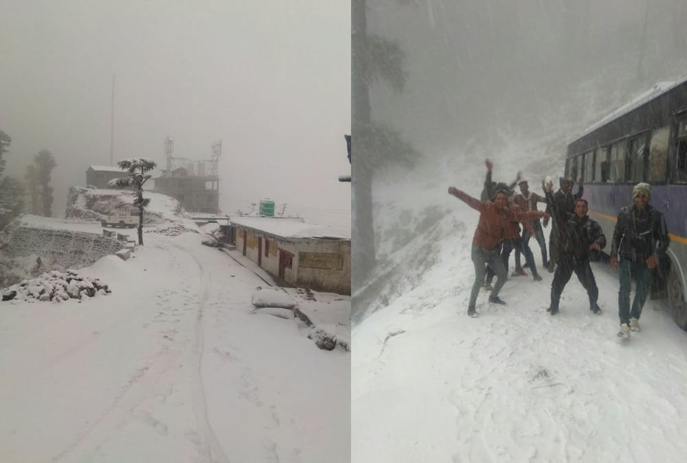 Heavy snowfall in all over uttarakhand photos