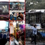 gurugram bus burnt
