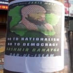 Lashkar-e-Taiba commander Zakir Musa poster Display On Walls Surface In North Kashmir