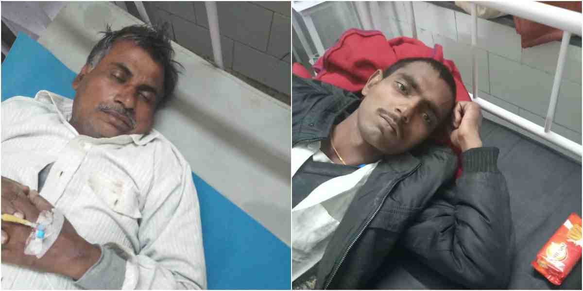 uncle and nephew  were cheated in train when he return from saudi arbia