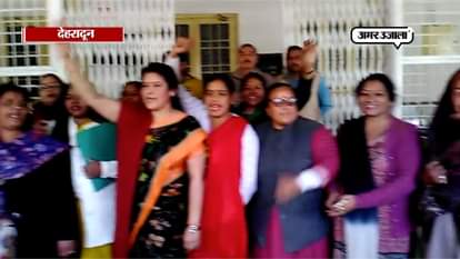WOMEN PROTESTORS AGAINST PADMAWAT IN DEHRADUN 