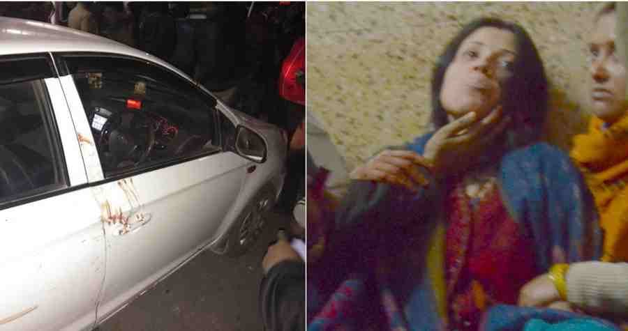 wife start crying after open gate of husband car