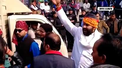KARNI SENA OPPOSE FILM PADMAVAT IN LUCKNOW