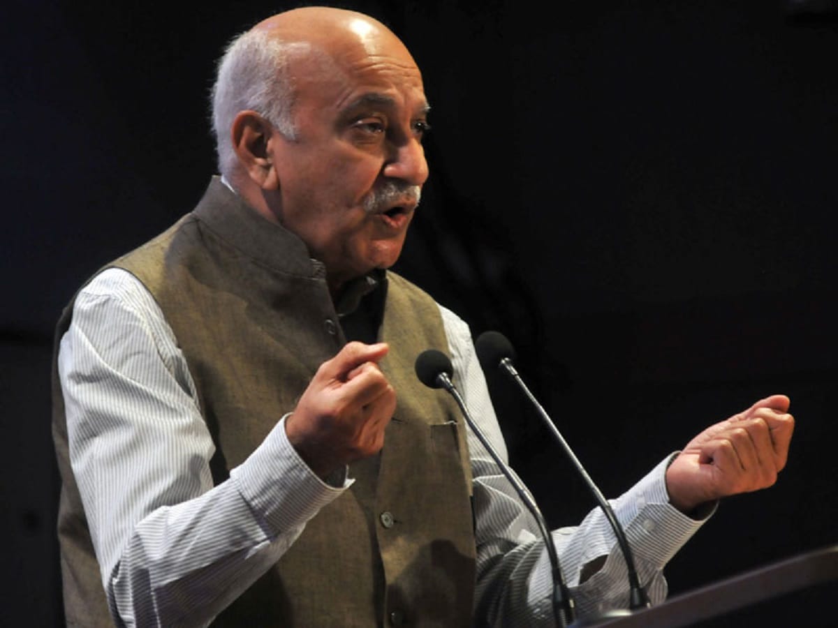 Union minister MJ Akbar statement over nuclear weapons in Davos