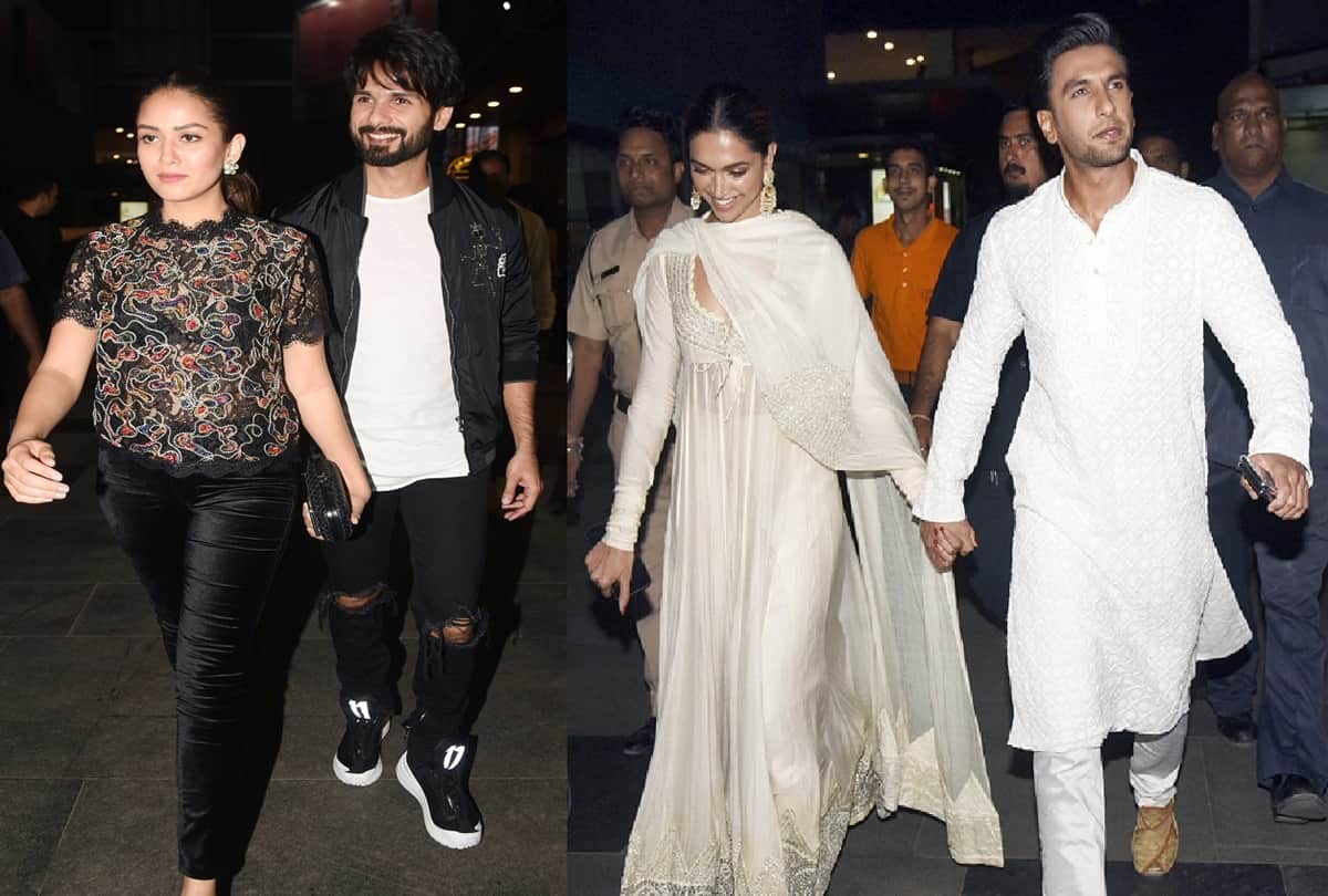 Special screening of padmaavat Deepika Padukone and Ranveer Singh looked so happy 