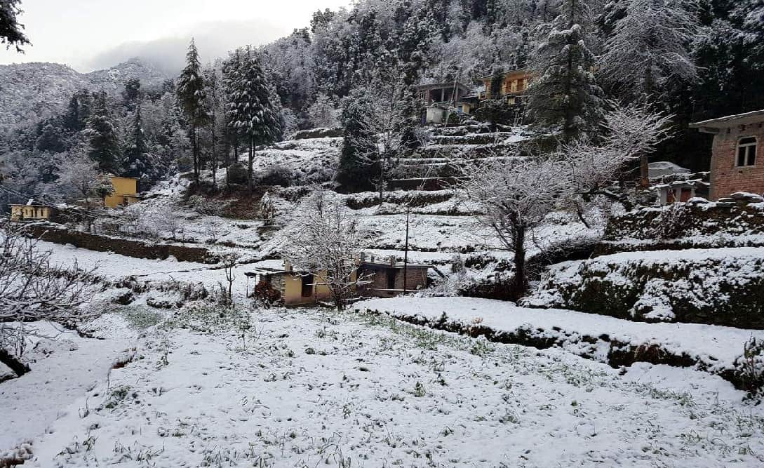 Cold weather warning after hailstorm and rain in uttarakhand