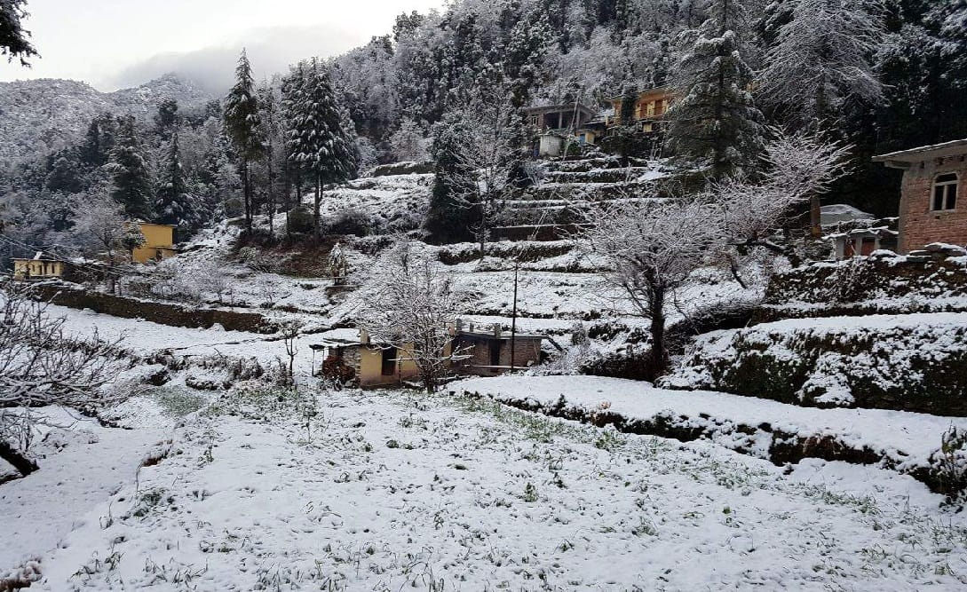 Cold weather warning after hailstorm and rain in uttarakhand