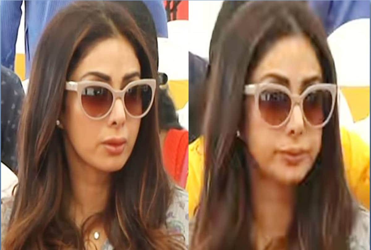 Something about the sridevi lips strikingly different