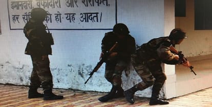 Army soldiers killed five terrorists