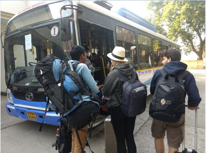 bus services started from agra airport