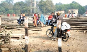 'Crossing' in every village along the railway line