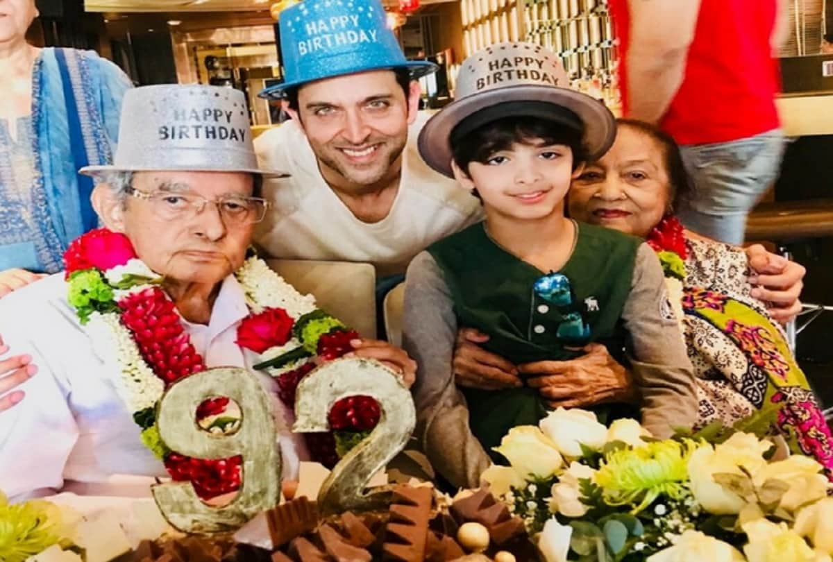 hritik roshan grandfather j omprakash birthday celebrate with sussanne khan 