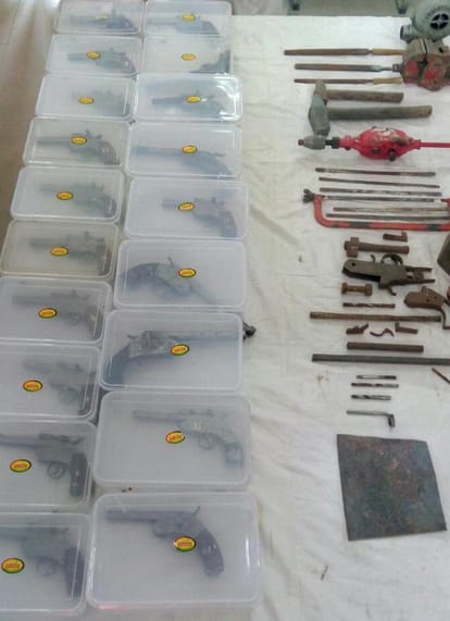 police busted illegal arms factory in etah 