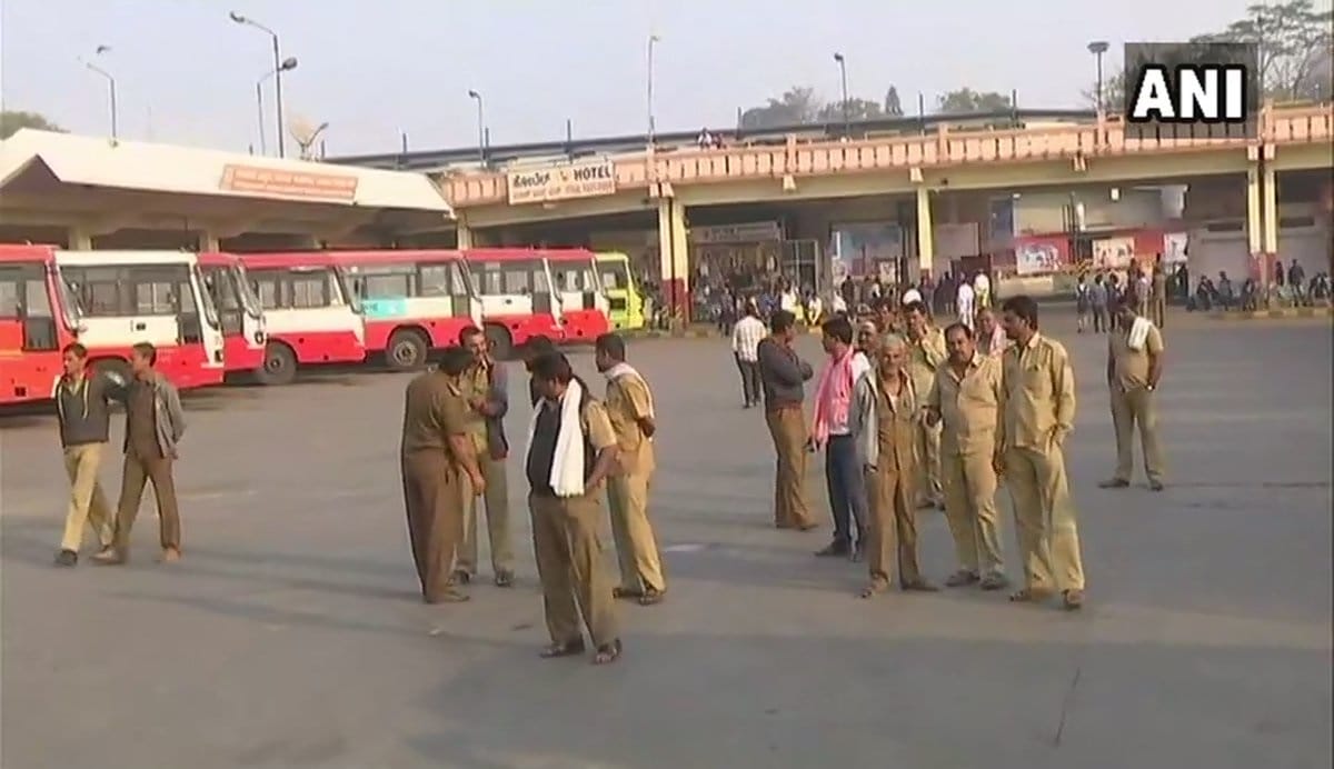 Karnataka: over Mahadayi water dispute Bus services suspended after state wide bandh