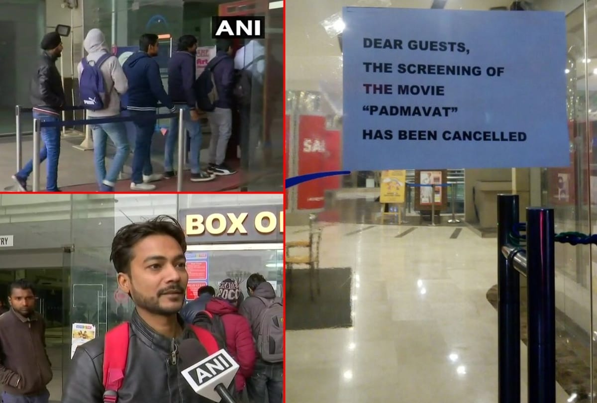 padmaavat release live: shows housefull in delhi ncr, ambience mall cancels shows and other peaceful