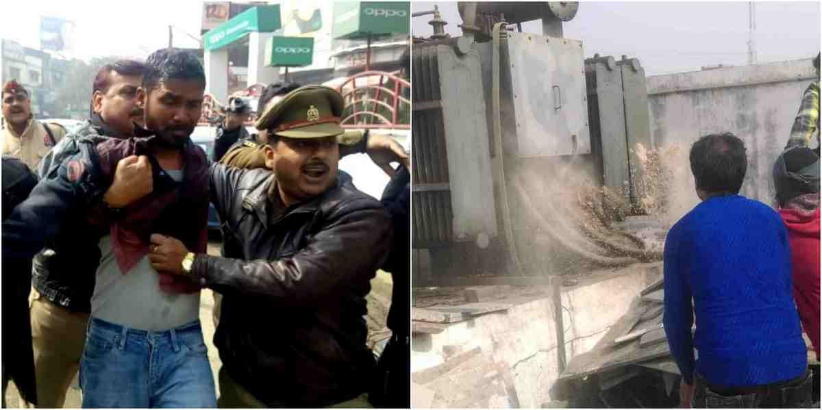 see the photos of padmaavat protest in purvanchal