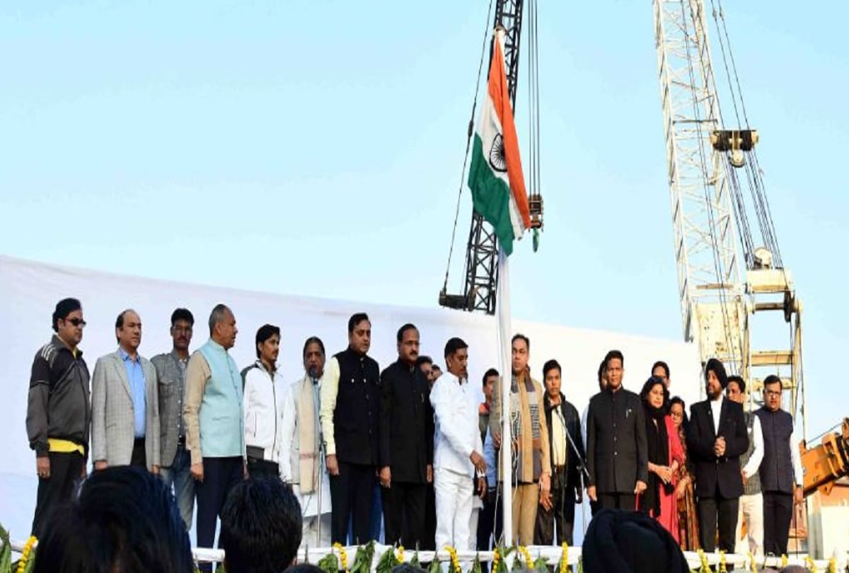 Republic day : Both the BJP-Congress hoist the national flag in jaipur rajasthan