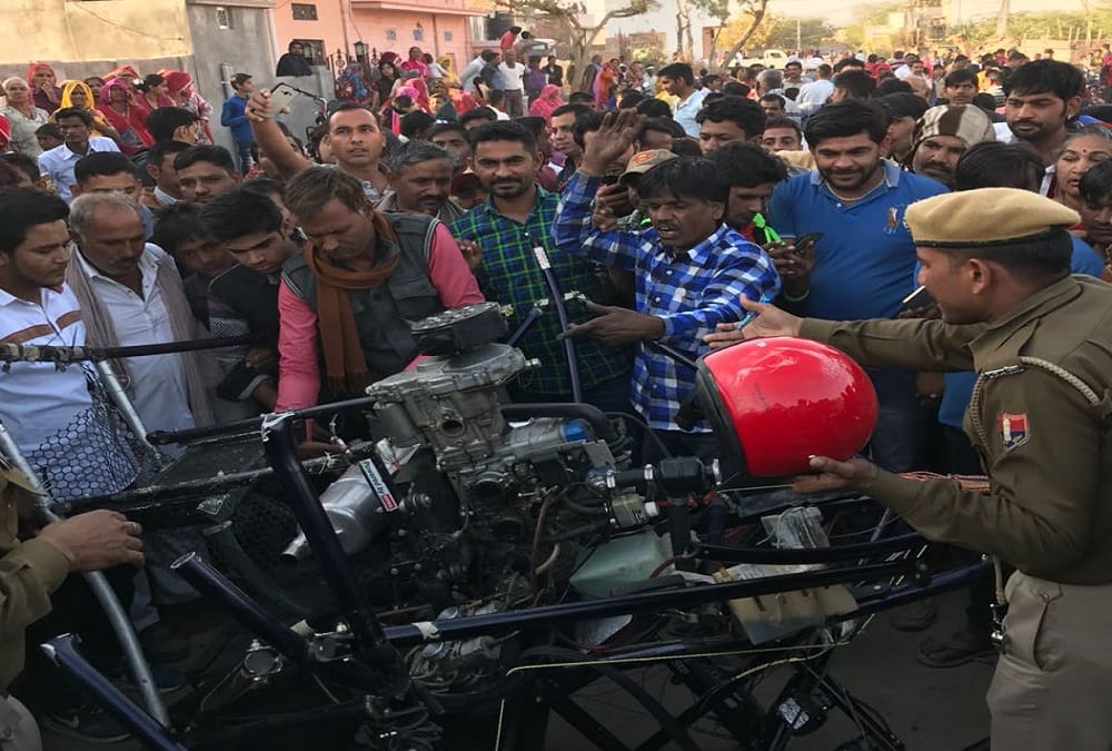 rajasthan nagaur paraglider accident due to chineessee manjha operator died 