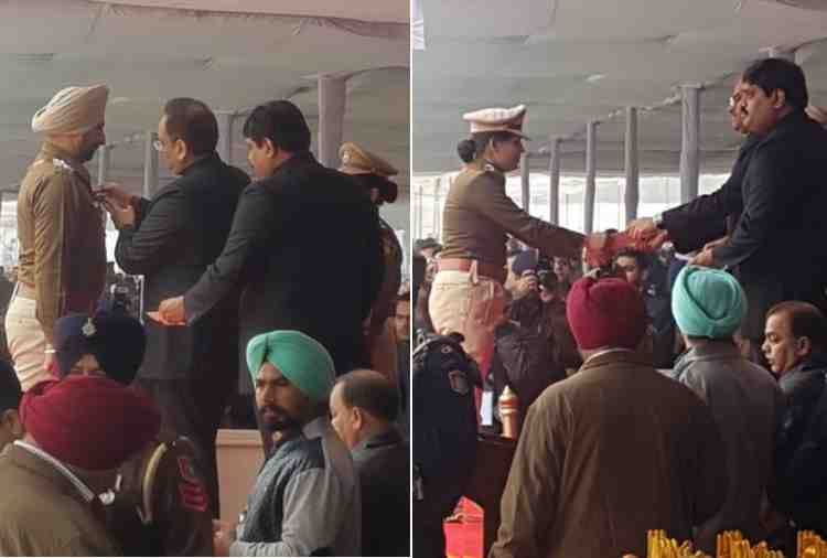 20 chandigarh police personnel honoured on 69th republic day