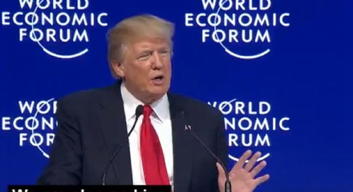 America first meaning is we are not alone says President Donald Trump