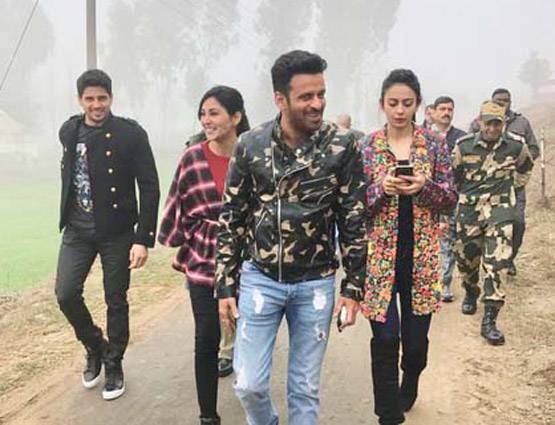 aiyaary starcast on wagah border on 26 january morning, sidharth malhotra