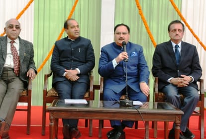 cm jairam thakur met himachal cadre officer at jp nadda house