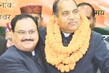 cm jairam thakur met himachal cadre officer at jp nadda house