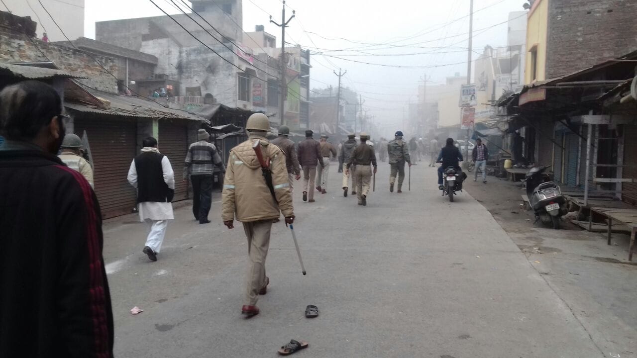 black face of kasganj district after violence 