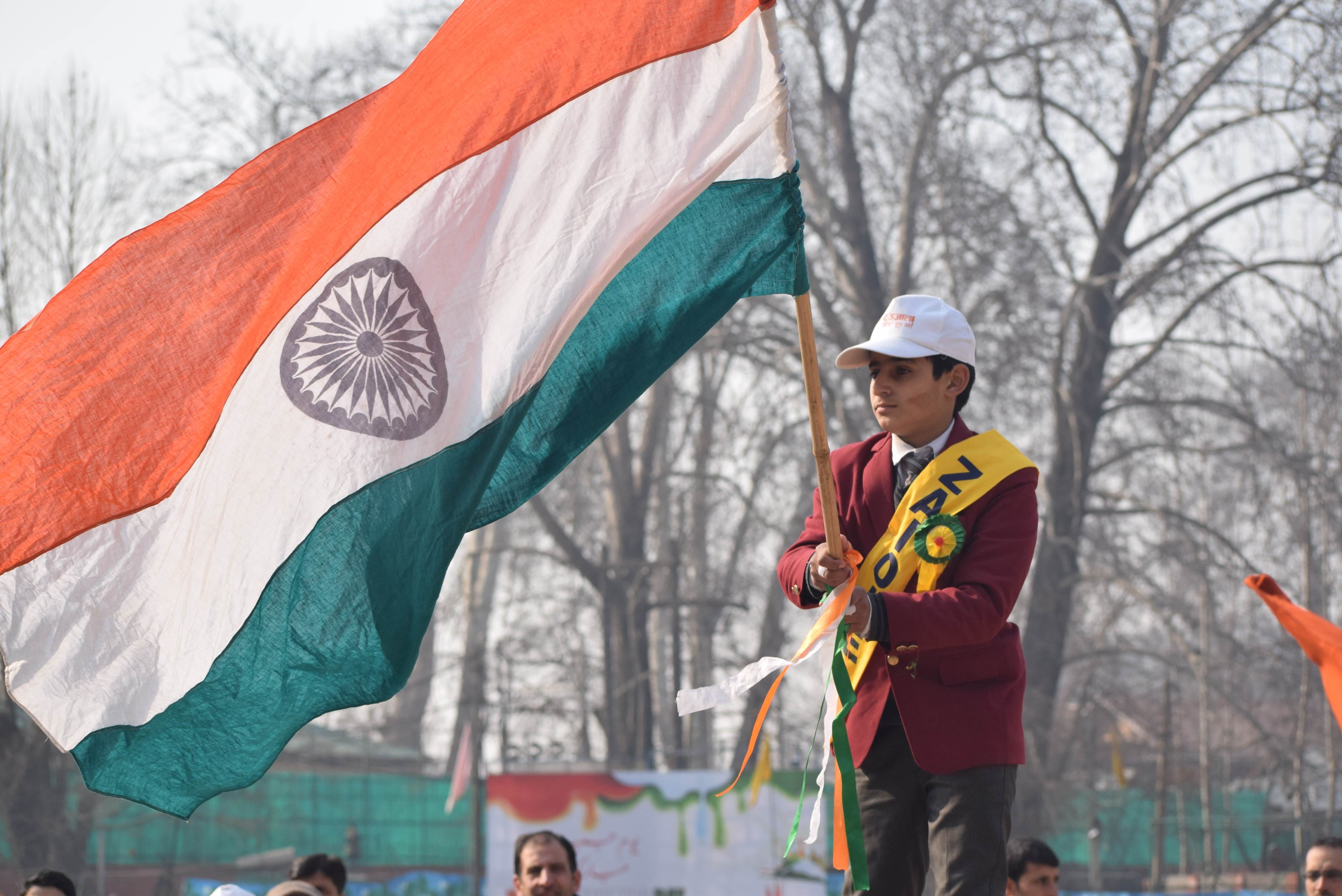 republic day celebrations in srinagar jammu and kashmir 