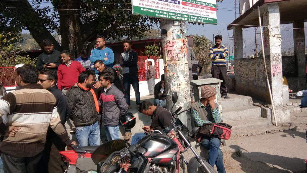 drunk man broke lord hanuman and shani dev statue