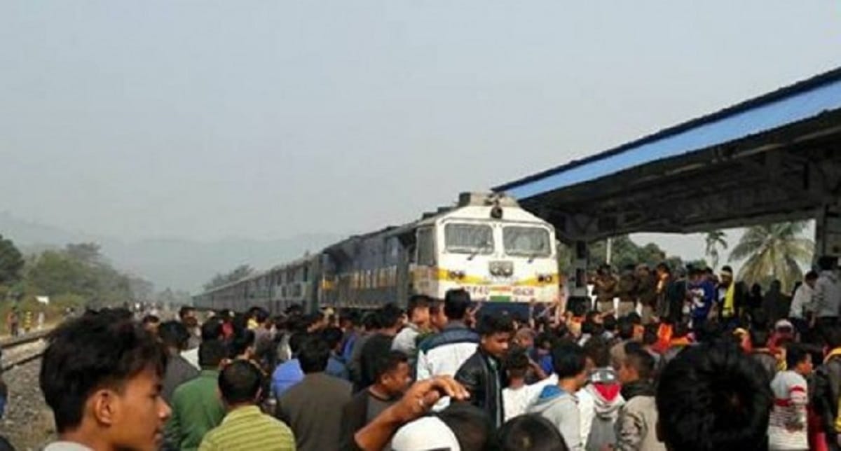 Assam: Train passengers stranded after protest continue in Maibong 