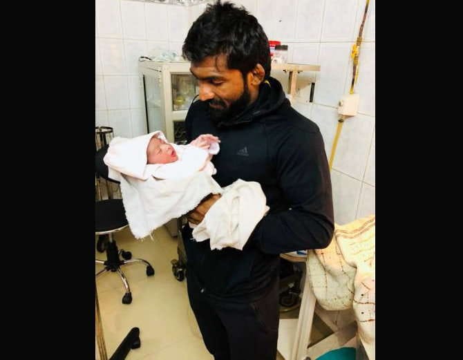olympian wrestler yogeshwar dutt blessed with baby boy
