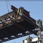 three big railway bridges made by army and material came from doklam