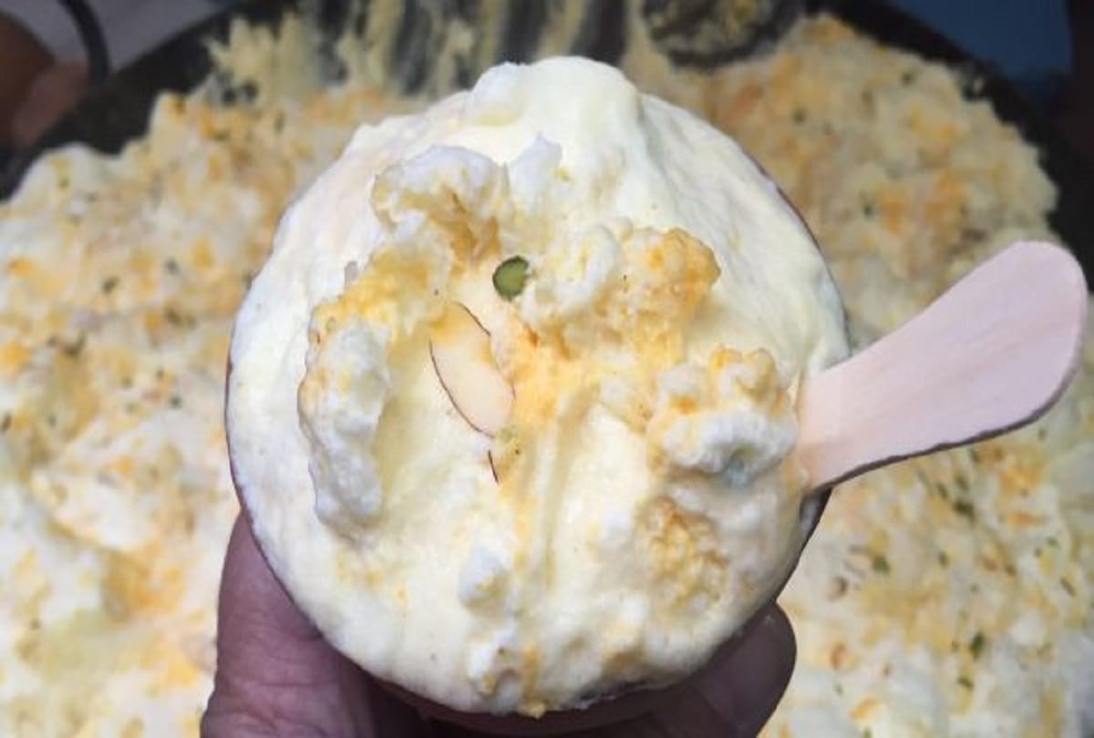 Banarasi Malaiyo Is Sweet Prepared With Dew And Milk
