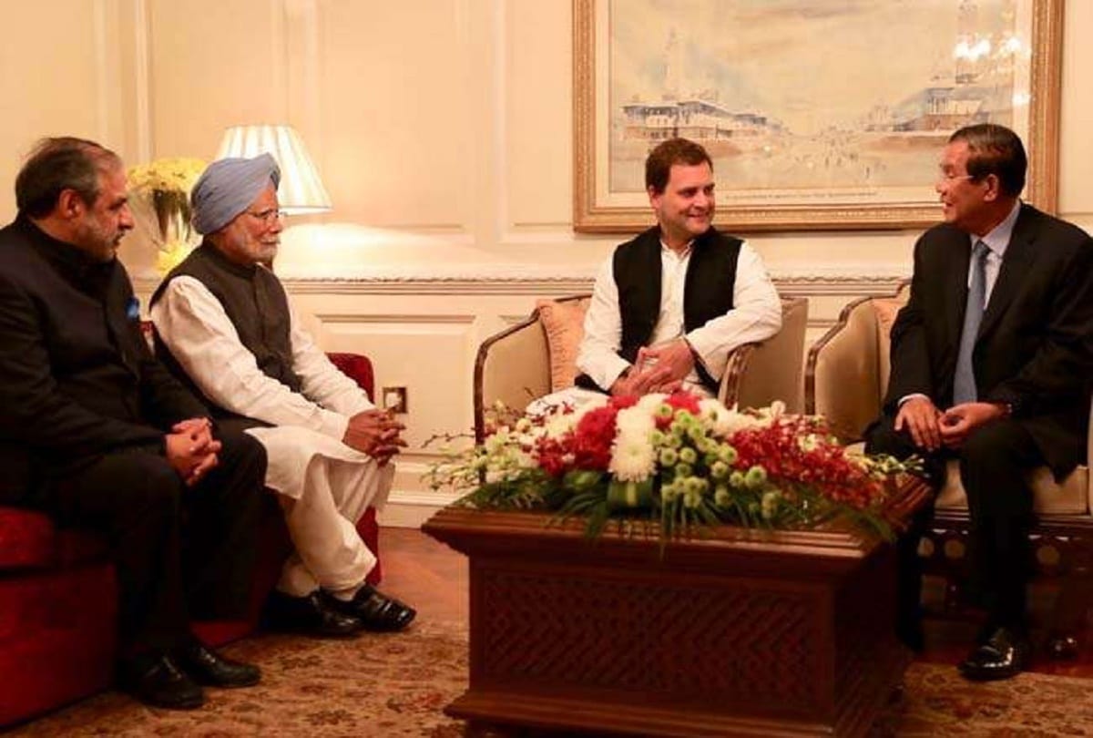 Rahul Gandhi and Manmohan Singh met the Cambodian PM, told relation is historical to the Congress