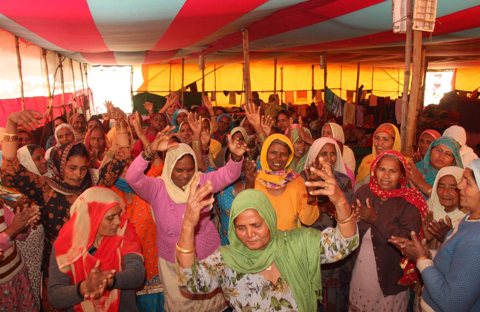 see the photos of varanasi mini punjab on the name of Saint Ravidas Jayanti 