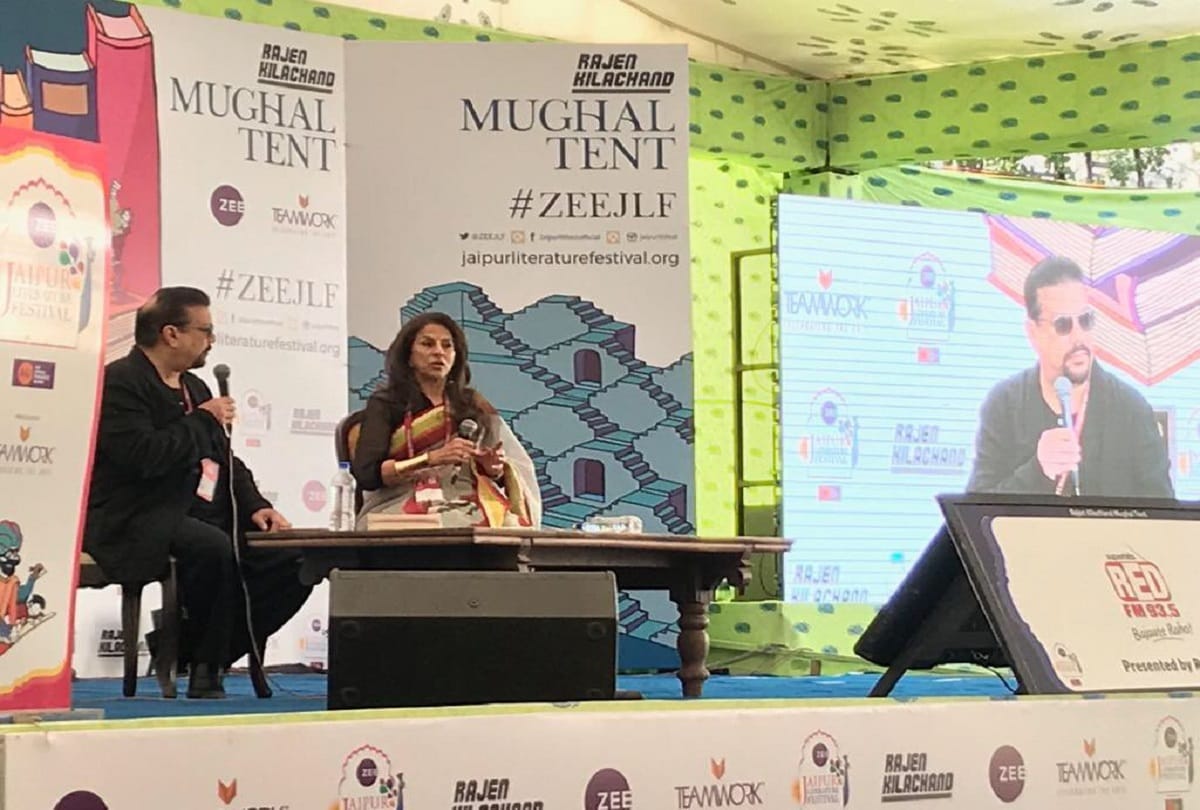 jaipur literature festival- shobha de spokes about narendra modi padmaavat and karni sena 