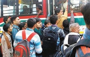 Shutdown in trains, commotion at bus station