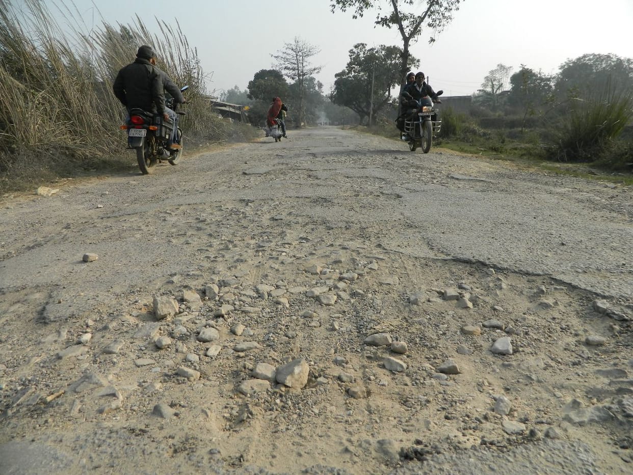 roads not repaired
