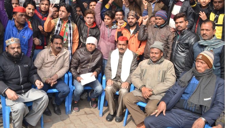 Hockey players protest over encroachmenrt