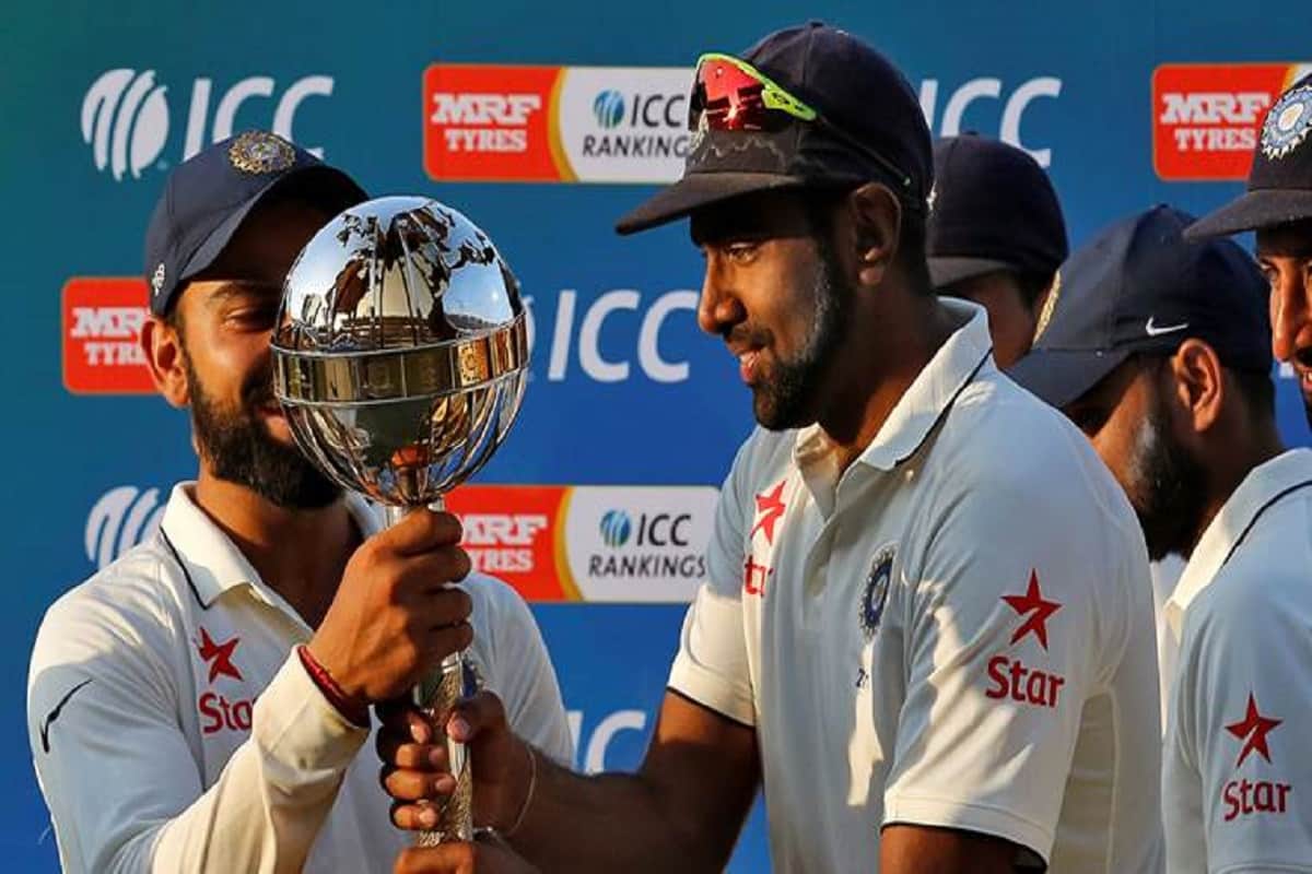 team india skipper virat kohli got icc test championship mace