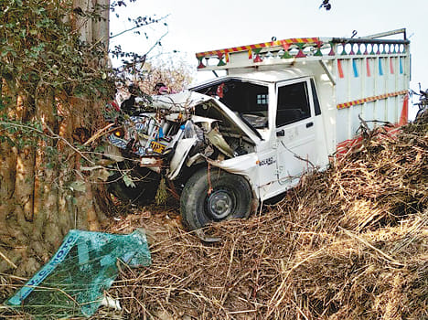 Biker dies due to collision of pickup