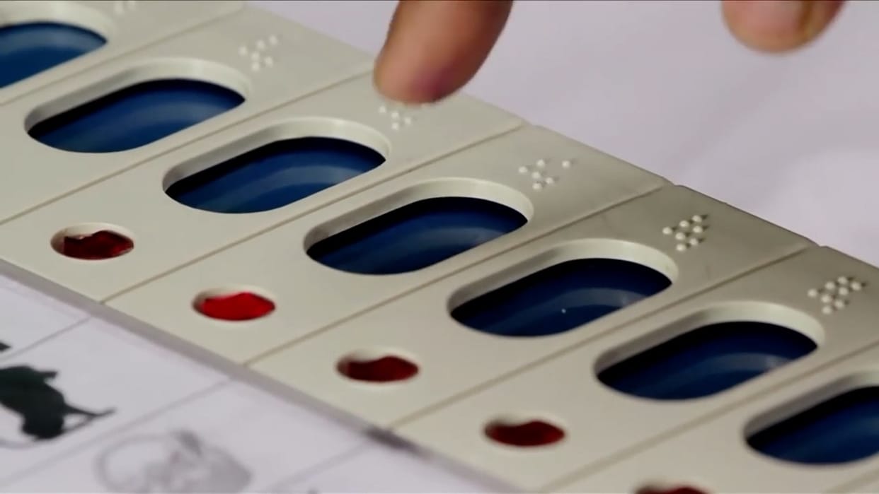 student union election on EVM