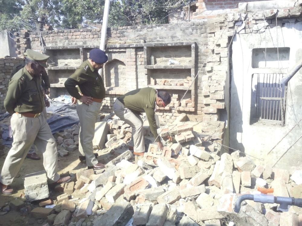 explosion in a house in mainpuri 