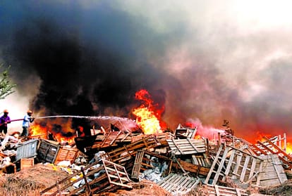 Fire in modern rail coach factory of lalganj
