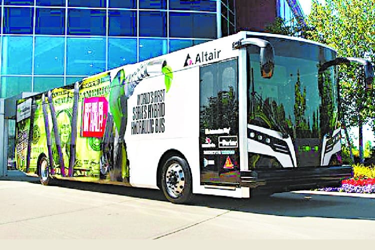 hydraulic bus facility for handicapped students in Dr. Shakuntala Misra university